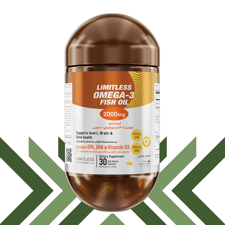 Limitless Omega 3 Fish Oil 2000mg